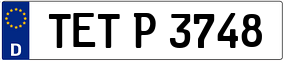 Trailer License Plate